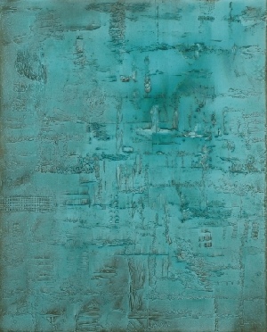 Inverse undersea view, Acrylic on Canvas, 100 x 80 x 4 cm, 2019